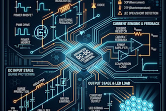 create dc dc led driver pcb design