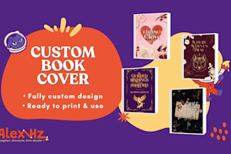 design a custom book cover for KDP, ebook or wattpad