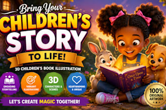 children story book illustration children story children story book illustration