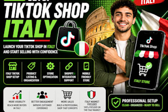 setup italy tiktok shop and manage tiktok shop italy store