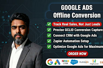 setup google ads offline conversion tracking with gclid crm zapier
