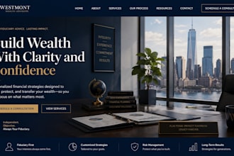 design squarespace financial advisor website finance consultant tax website
