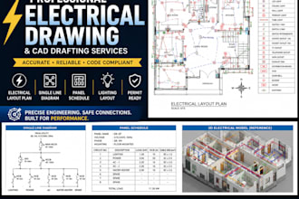 do professional electrical drawing, panel layout and autocad drafting