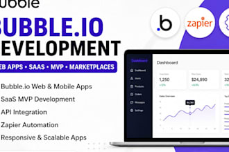 build bubble app, do bubble io website development, bubble mvp saas developer