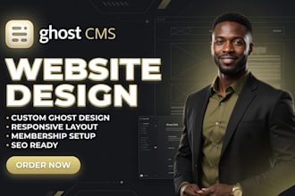 setup ghost website, customize ghost theme, ghost cms webiste with ghost org