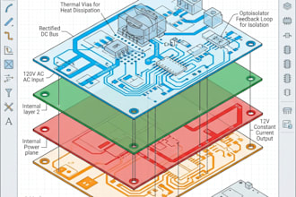 develop led power supply converter pcb