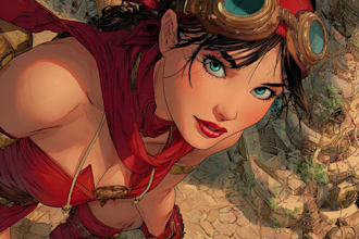 create epic comic style superhero character art