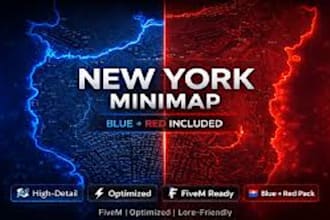 create a custom NYC postal minimap for your fivem server