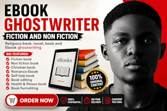 be your ebook ghostwriter, nonfiction book writer, amazon KDP ebook writer