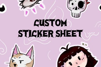 going to make sticker illustrations