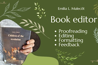 proofread your book and give you feedback