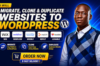 migrate wix to wordpress website migration clone weebly duplicate replit website
