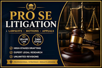 draft your civil lawsuit, legal motion, appeal, or petition for pro se litigants