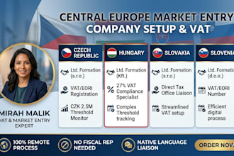 company and vat registration, vat oss for czech, hungary, slovakia, slovenia