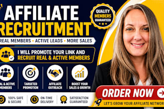 grow your affiliate program with high converting affiliate recruiters