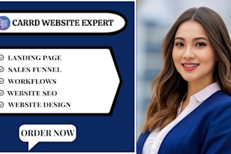 design carrd website, redesign card website, carrd website, card landing page