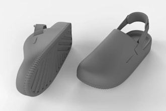do realistic 3d shoe model, footwear design, sneaker, slippers for 3d printing