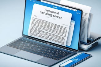 do fast sinhala and english typing from PDF, image or handwritten notes