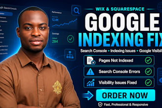 fix wix or squarespace google indexing and search console issues