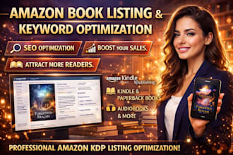 do amazon listing optimization and product description for amazon kdp book