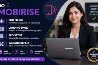 do mobirise bug fixing mobirise landing page mobirise SEO setup website repair