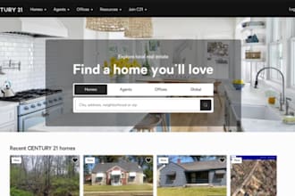 design wix real estate website property valuation new construction website