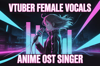 record female vocals for vtuber songs and anime ost