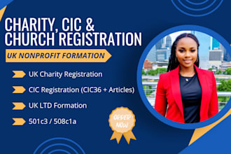 do UK charity registration, charity commission application, cio and cic setup