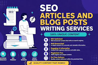 write SEO optimized articles and blog posts