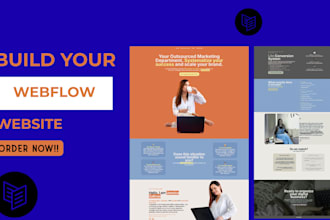 design, redesign, or develop webflow website,
