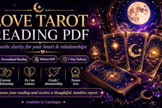 provide a detailed love tarot reading PDF