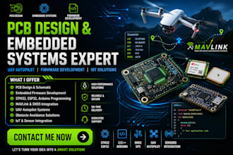 develop uav autopilot firmware with gnss, mavlink, obstacle avoidance and iot