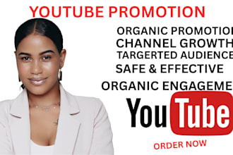 do professional youtube video promotion and channel growth
