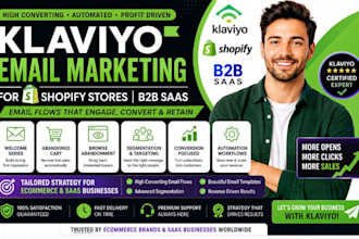 do klaviyo for shopify stores b2b saas email marketing email funnel