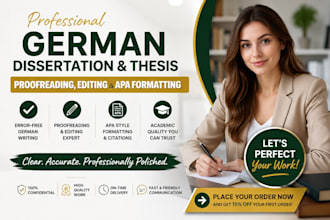 proofread edit german dessertation thesis apa formatting