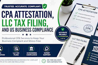 do CPA attestation, llc tax filing, and US business compliance