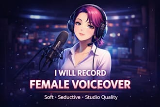 record nsfw erotic female voiceover asmr vioce actress sfw for any nsfw script