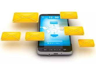 send bulk SMS marketing campaign, text message or email blast and bulk