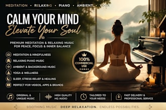 meditation music, relaxing, piano music, ambient music, background music, yoga