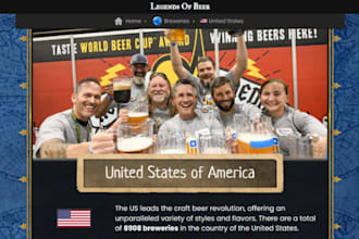 design craft beer breweries website brewery shipping brewery tour website