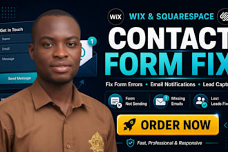 fix wix or squarespace contact form and email notification issues