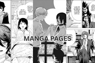 be your comic artist for detailed manga pages nsfw manga illustration and anime
