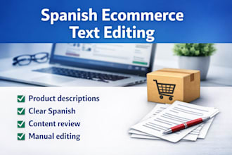 review and improve spanish ecommerce texts