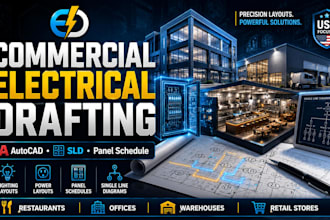 do commercial electrical drafting and autocad electrical layout