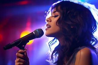 sing as female singer in english spanish italian french portuguese any genre