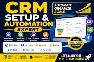 setup solve clientjoy method prophet daylite apollo cirrus vcita crm automation