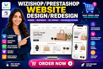 build wizishop website prestashop website design ecommerce website redesign