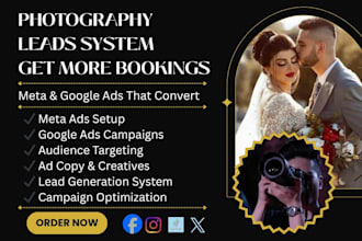generate high quality photography leads with meta ads and google ads marketing