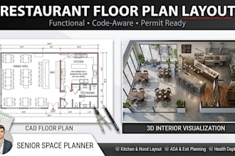 restaurant floor plan layout and design