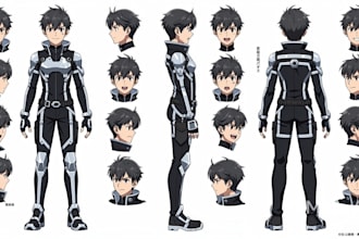 draw custom character sheet, reference